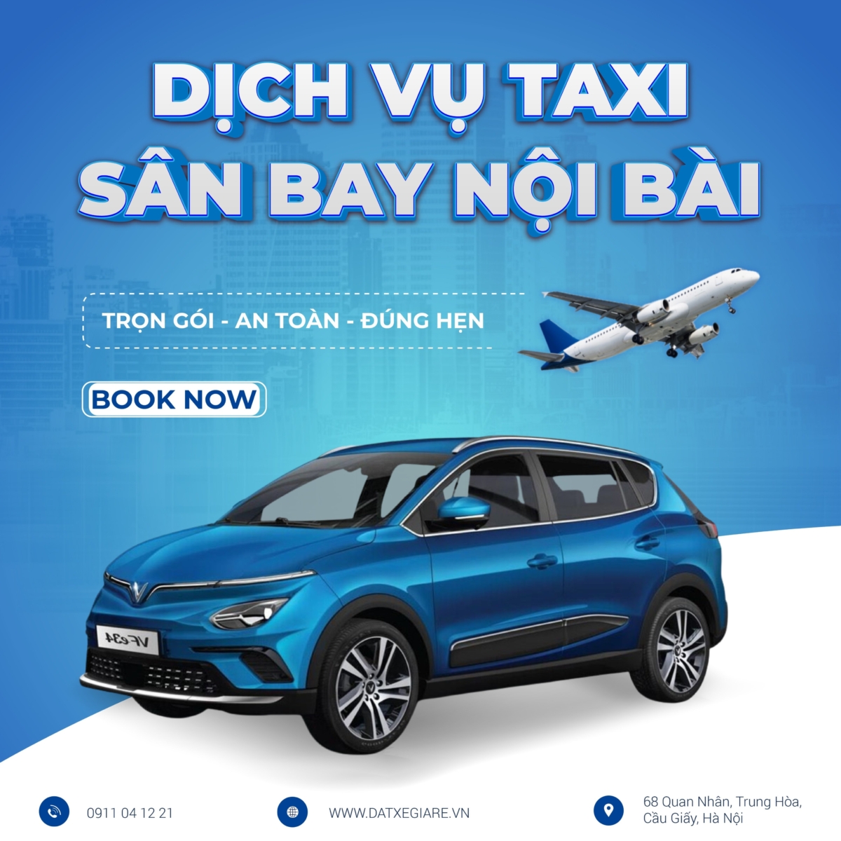 dịch vụ đặt taxi sân bay nội bài