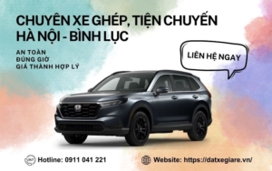 Đặt Xe Ghép Hà Nội Bình Lục Trọn Gói: Đúng Hẹn - An Toàn